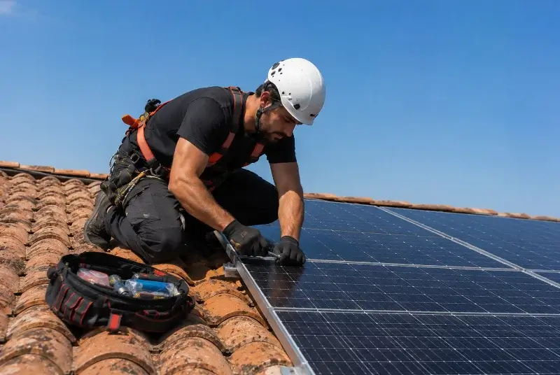 Maintenance et monitoring de panneaux solaires à Saint-Christophe-sur-Roc