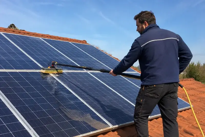 Nettoyage et entretien de panneaux solaires à Saint-Christophe-sur-Roc
